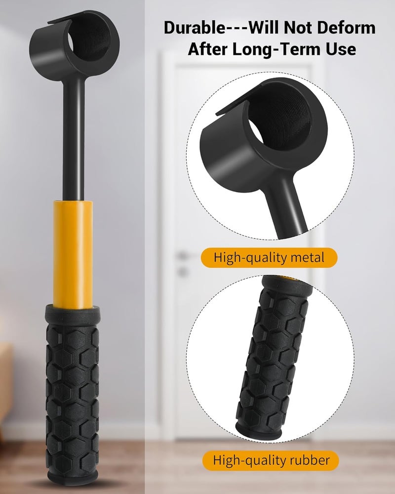 Tofcbye Hinge Gap Adjustment Wrench Set, Heavy Door Hinge Adjustment Tool （Threaded Link）, 4 PCS Hinge Gap Adjusting Wrench, Multi-Size Precision Tool Kit for Door and Cabinet Alignment（yellow） - Image 4